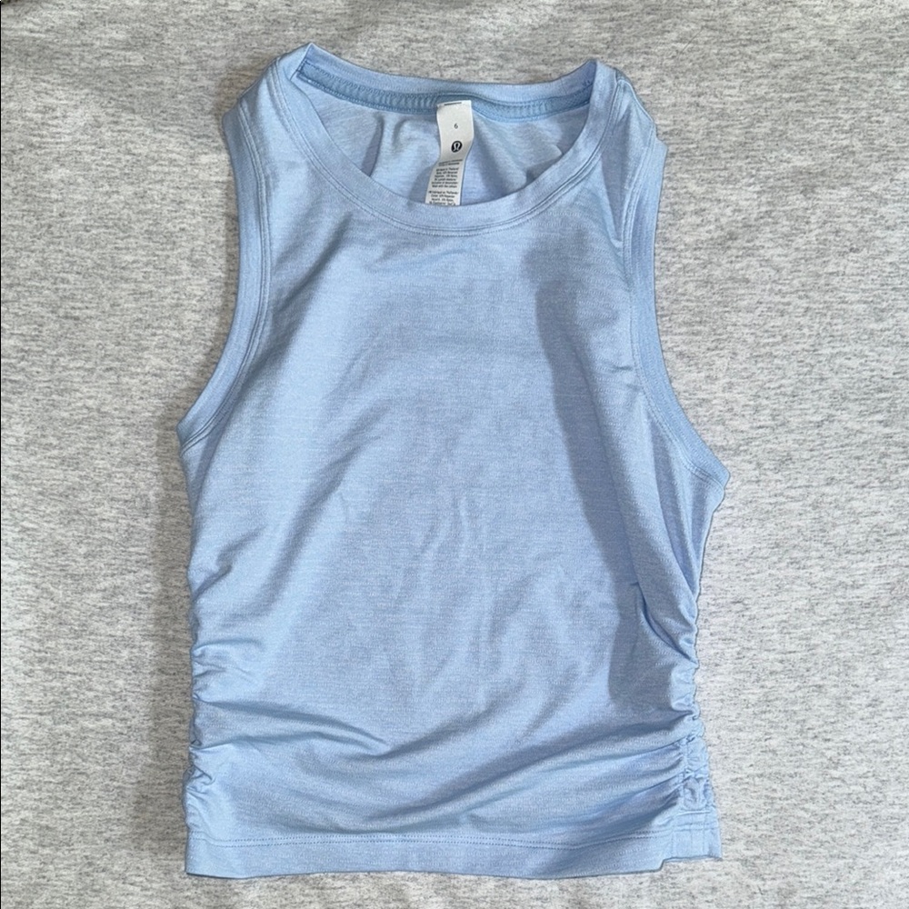 Lululemon size 6 ruched and fitted tank top